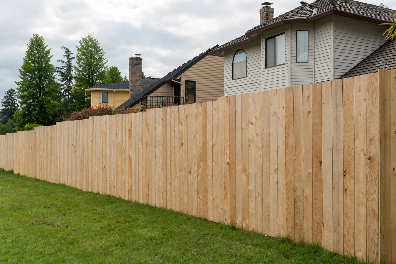 Privacy fence installation